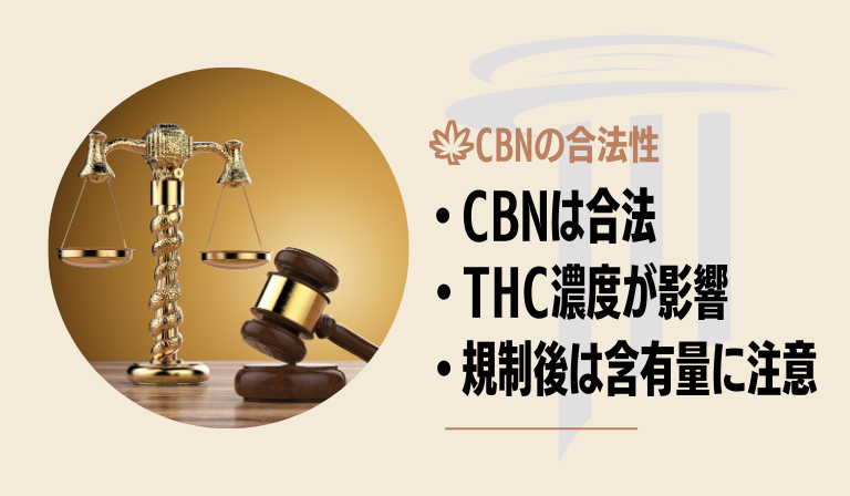 CBNは合法だが条件がある