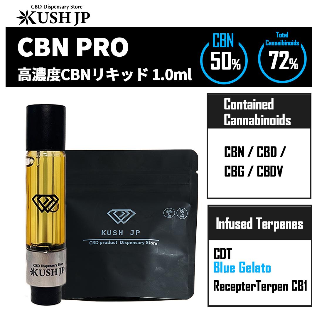 【新基準対応】CBN -PRO-（Blue Gelato：1.0ml）【KUSH JP】