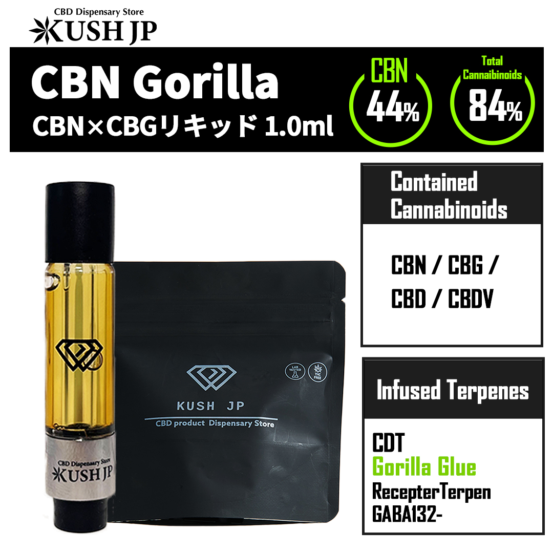 【新基準対応】CBN -Gorilla-（GG#4：1.0ml）【KUSH JP】