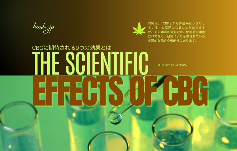 CBGに期待される9つの効果とは?科学とユーザーの視点から解説
