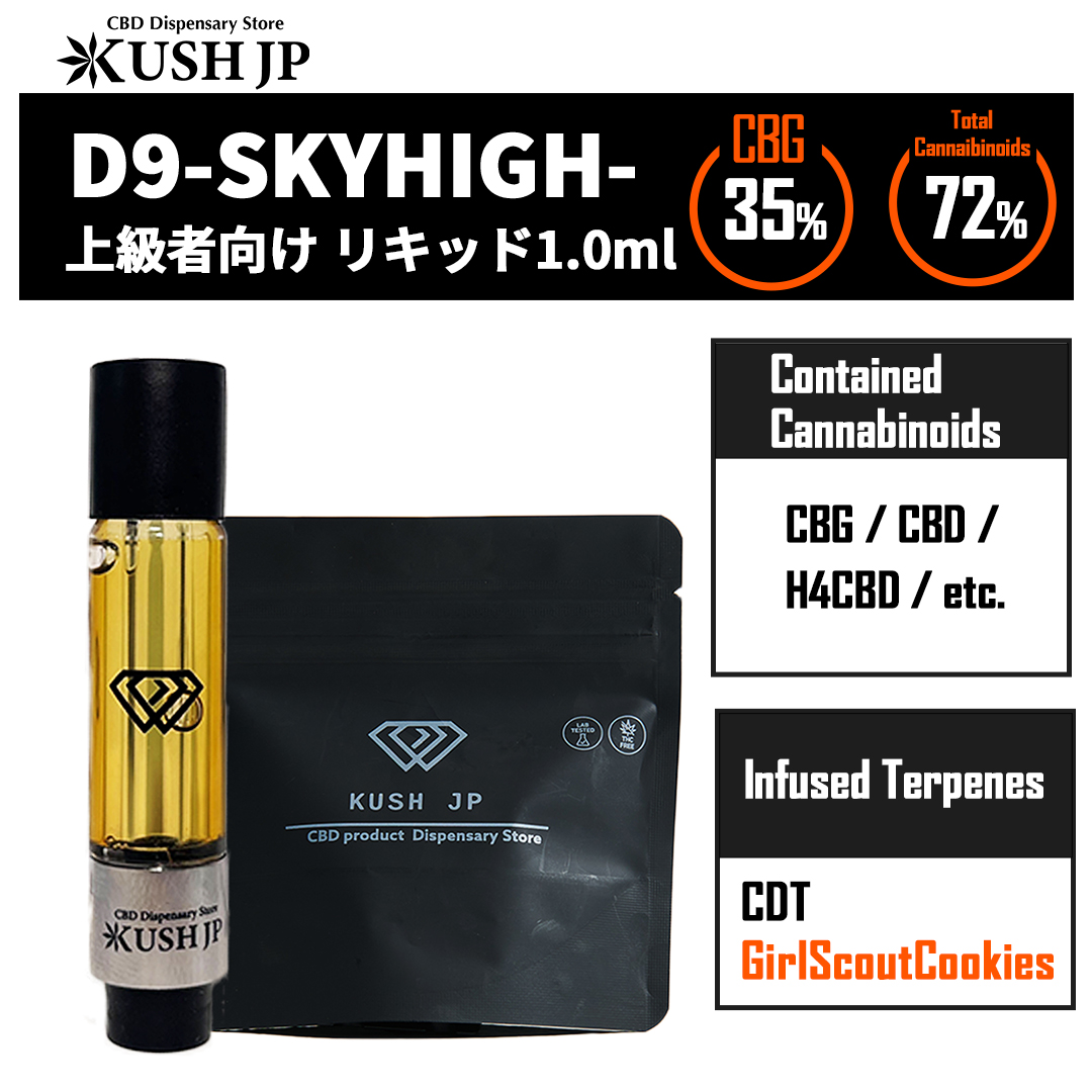 【CBNフリー】D9 SKYHIGH（Melonade：1.0ml）【KUSH JP】
