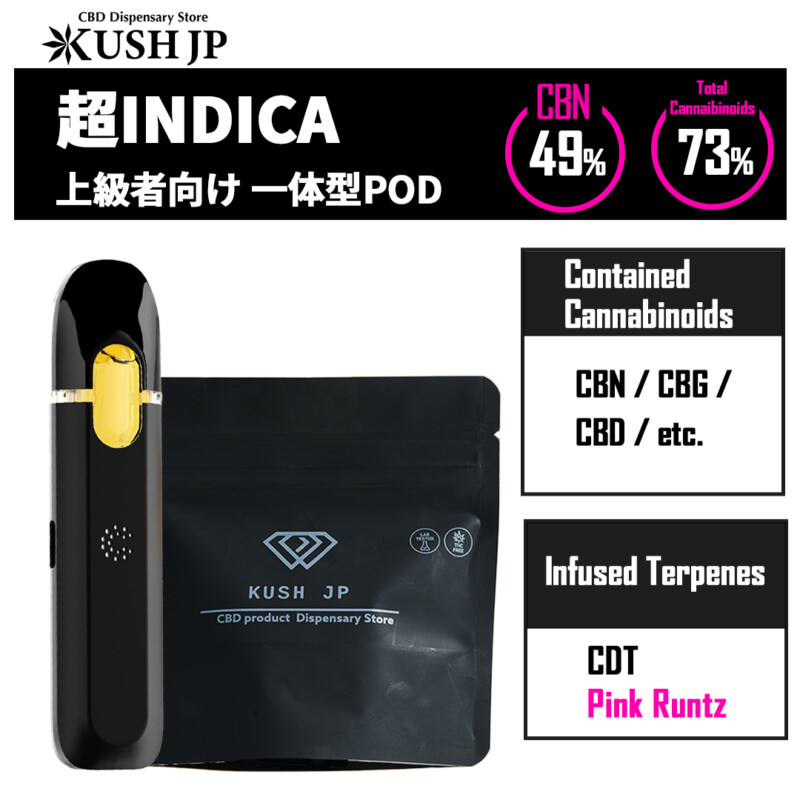 【一体型POD】超INDICA（Pink Runtz：1.0ml）【新基準対応】【KUSH JP】