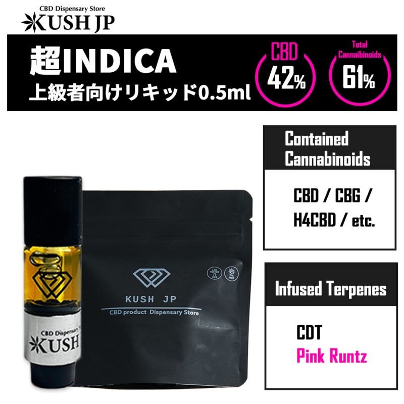 【CBNフリー】超INDICA（Pink Runtz：0.5ml）【KUSH JP】