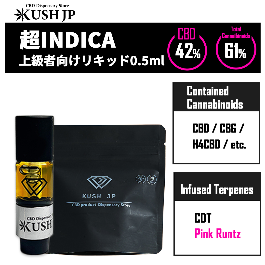 【CBNフリー】超INDICA（Pink Runtz：0.5ml）【KUSH JP】