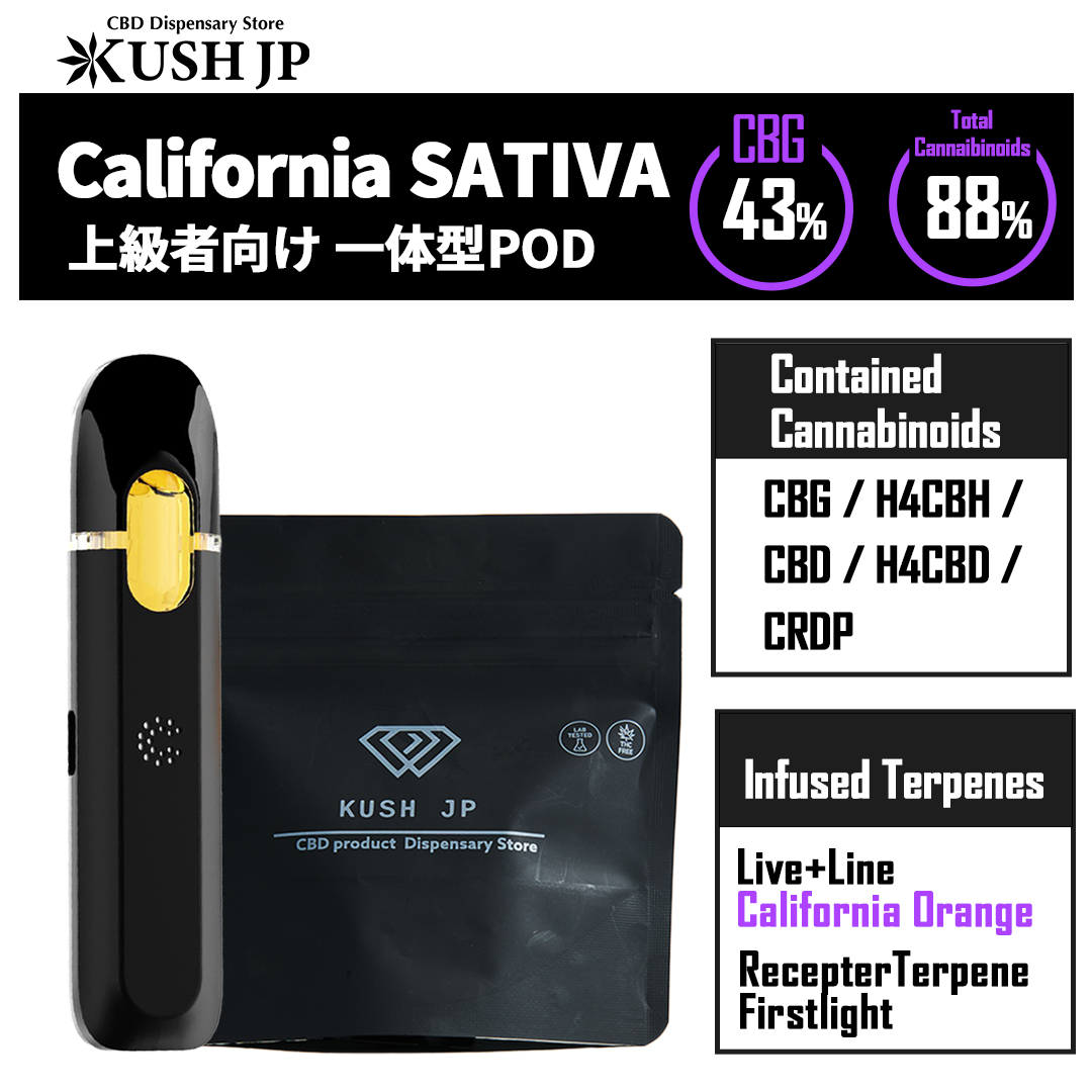 【CBNフリー】 California SATIVA（Cali-O：1.0ml）【新基準対応】【KUSH JP】