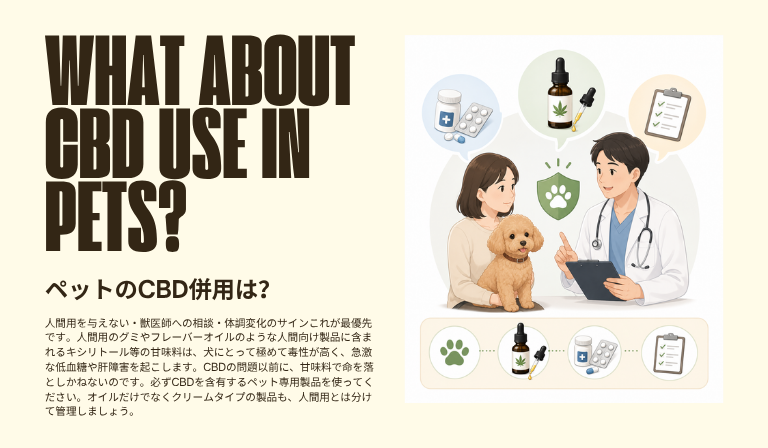 ペットのCBD併用は？具体的な運用ガイド