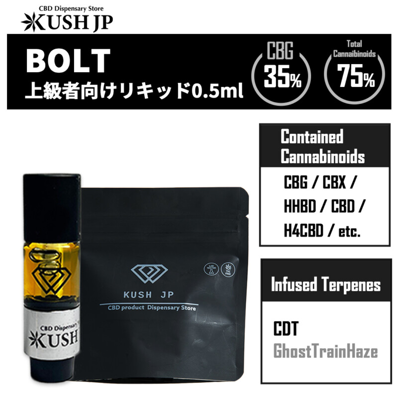 【上級者向け】BOLT(GhostTrainHaze:0.5ml)【KUSH JP】