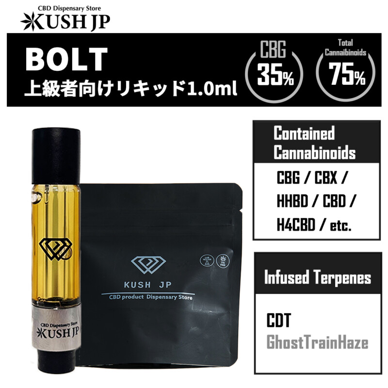 【上級者向け】BOLT(GhostTrainHaze:1.0ml)【KUSH JP】